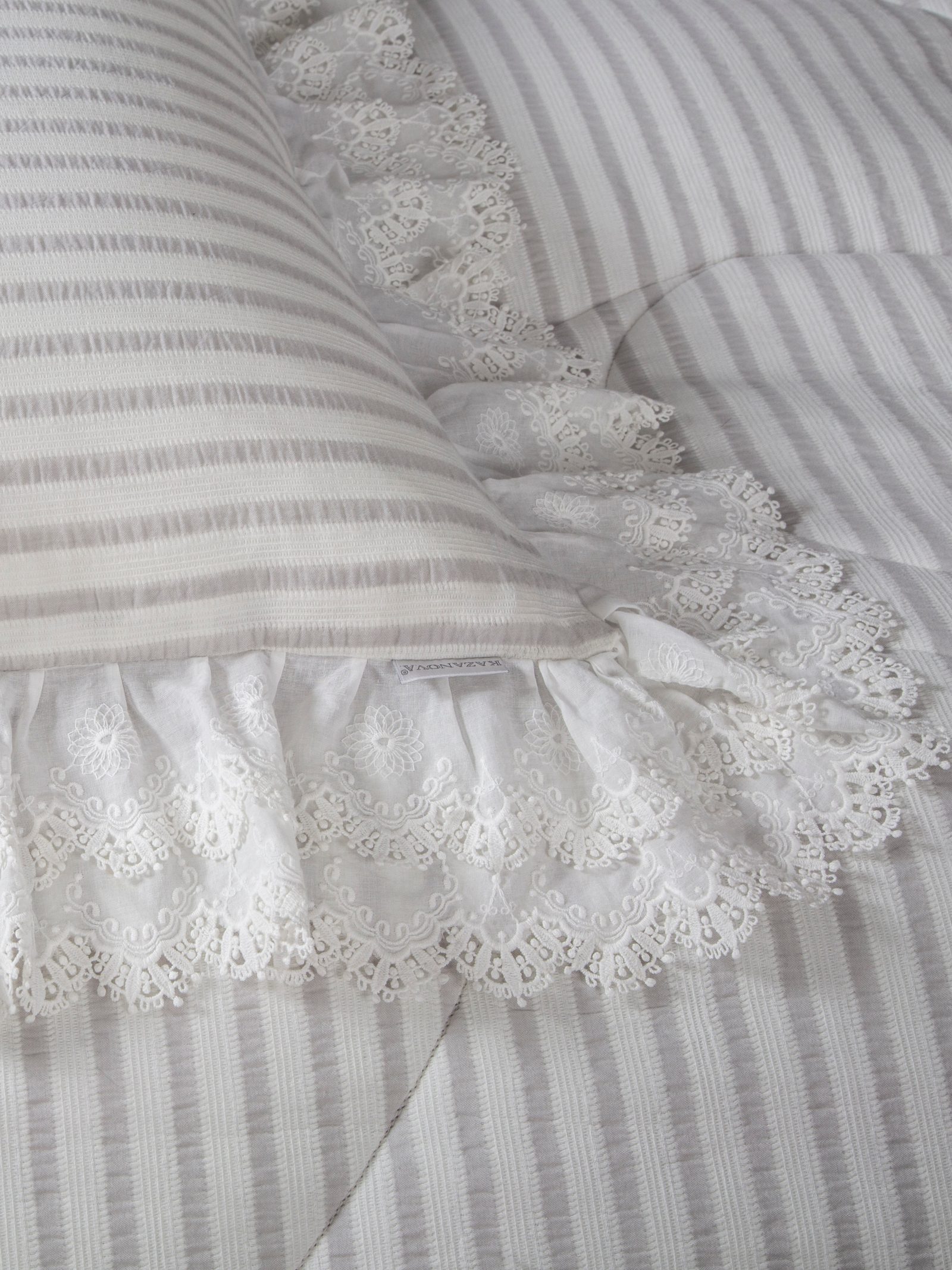 Stripe Muslin Серебро платина
