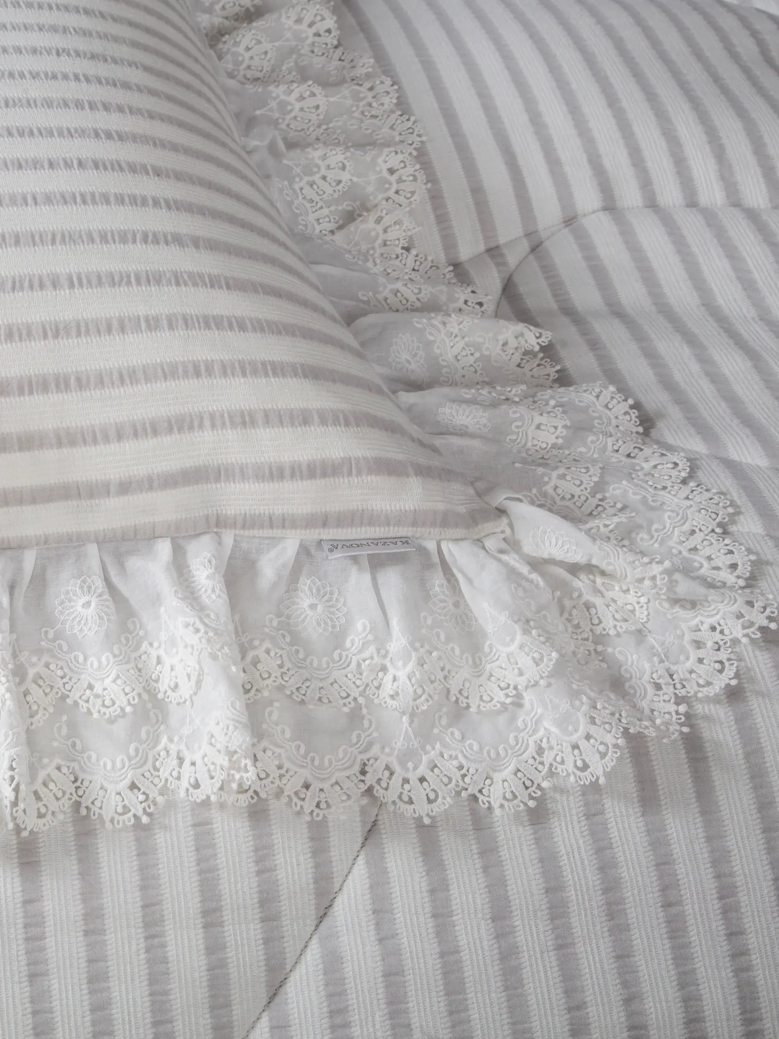 Stripe Muslin Серебро платина