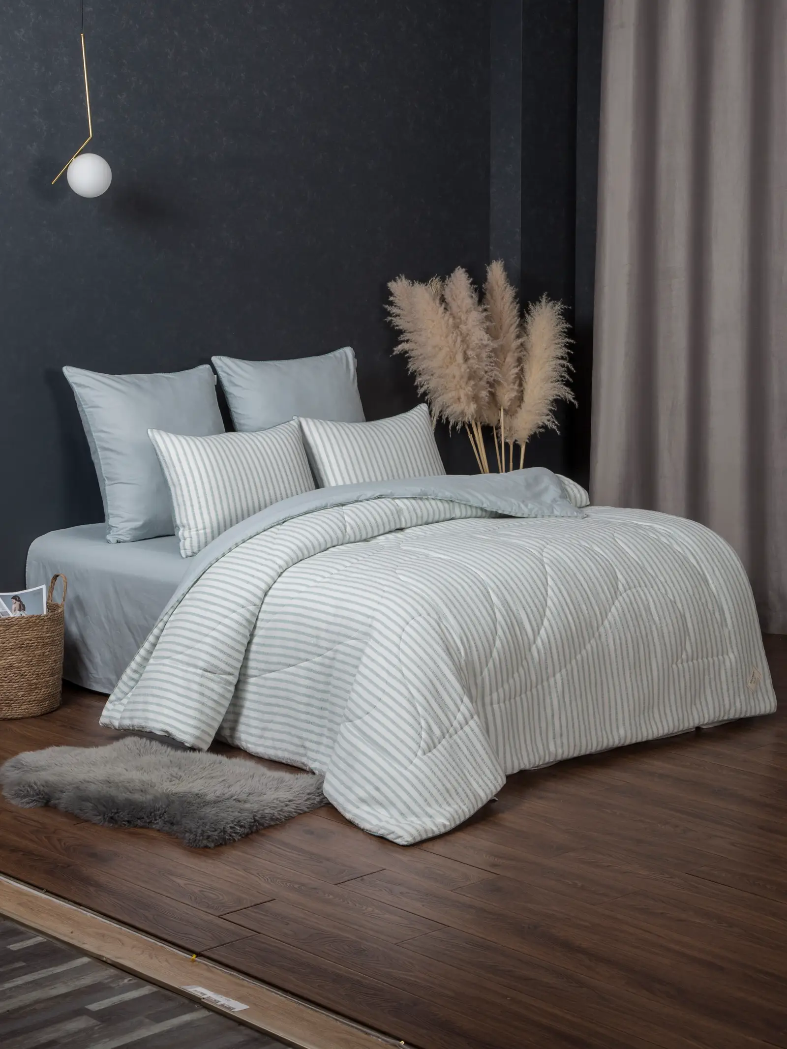Stripe Muslin Голубое серебро