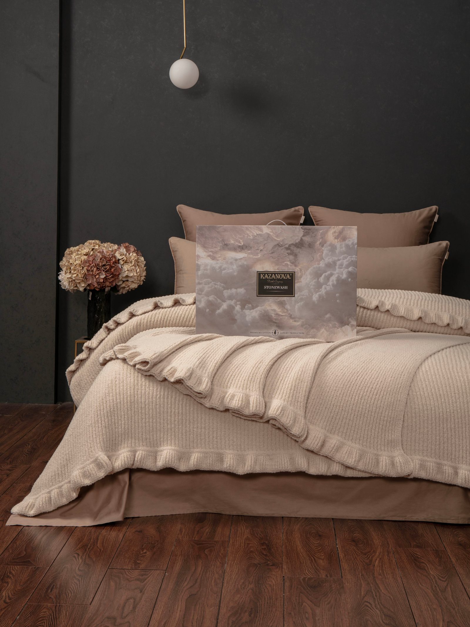 Primavera Ruffle (ванильный мокко) комплект с покрывалом