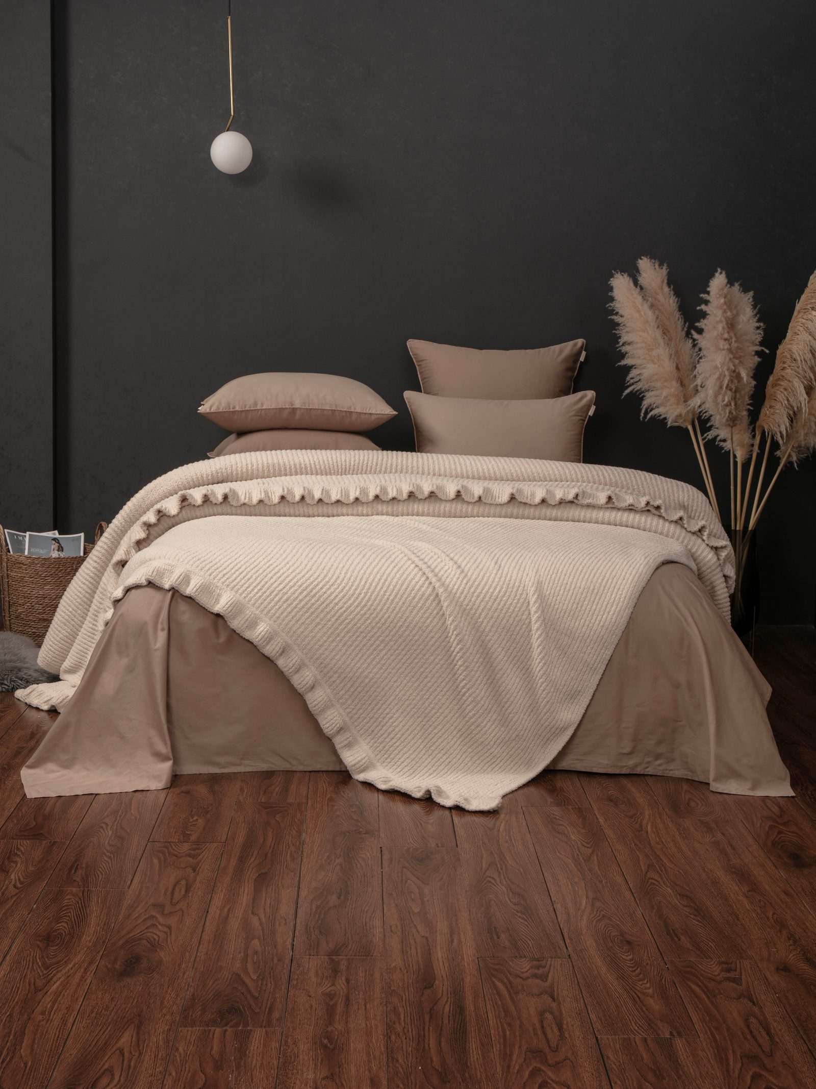 Primavera Ruffle (ванильный мокко) комплект с покрывалом