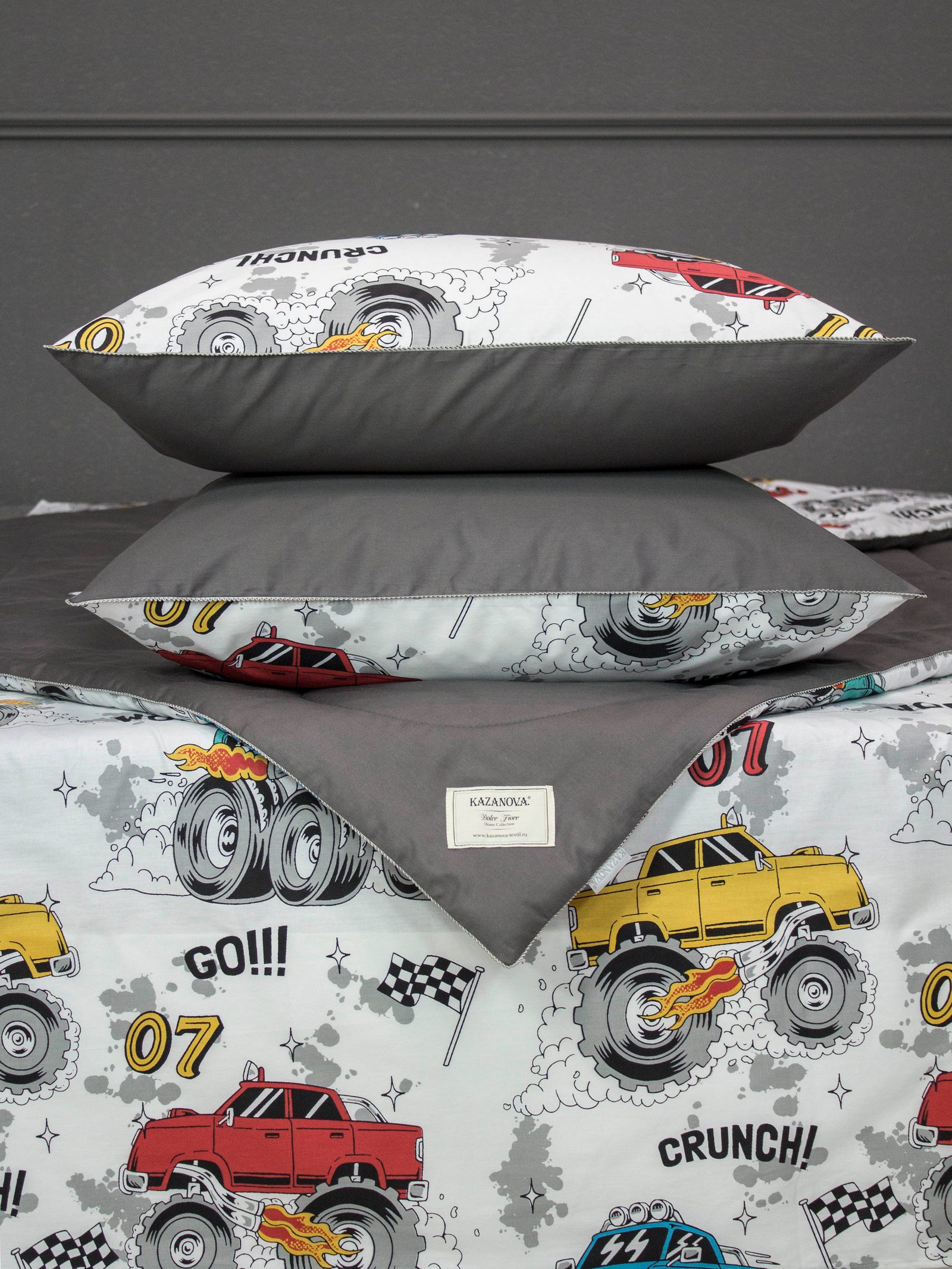 "Dolce Fiore Cotton" Тачки графит жемчуг