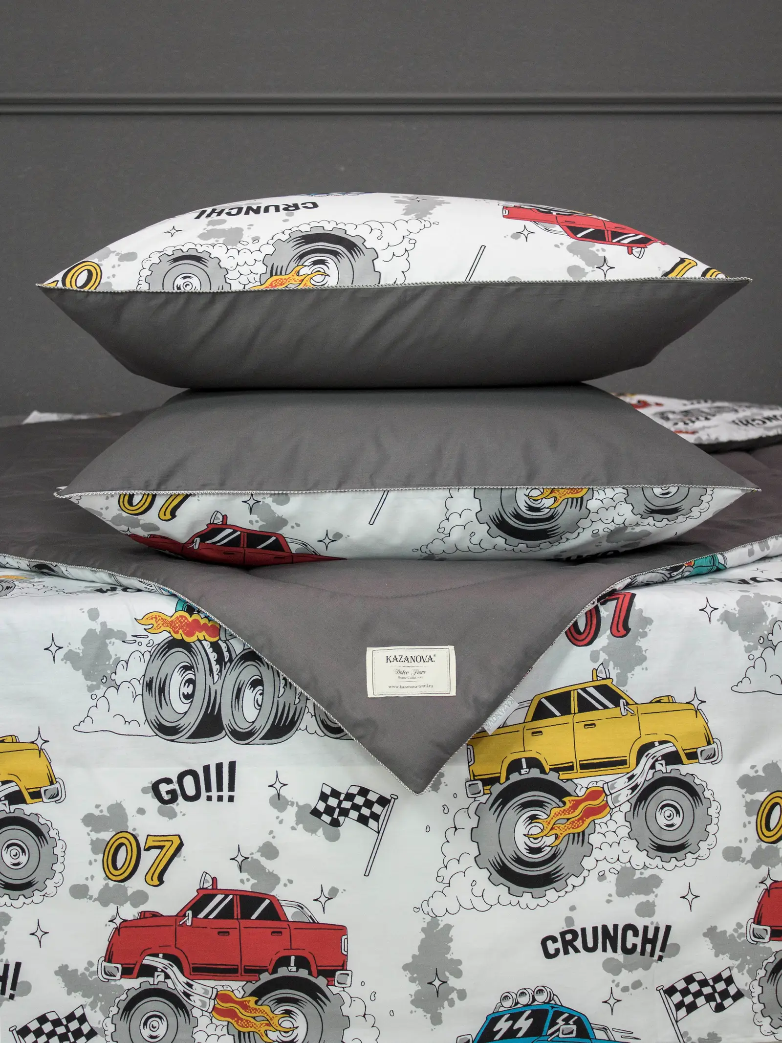 "Dolce Fiore Cotton" Тачки графит жемчуг