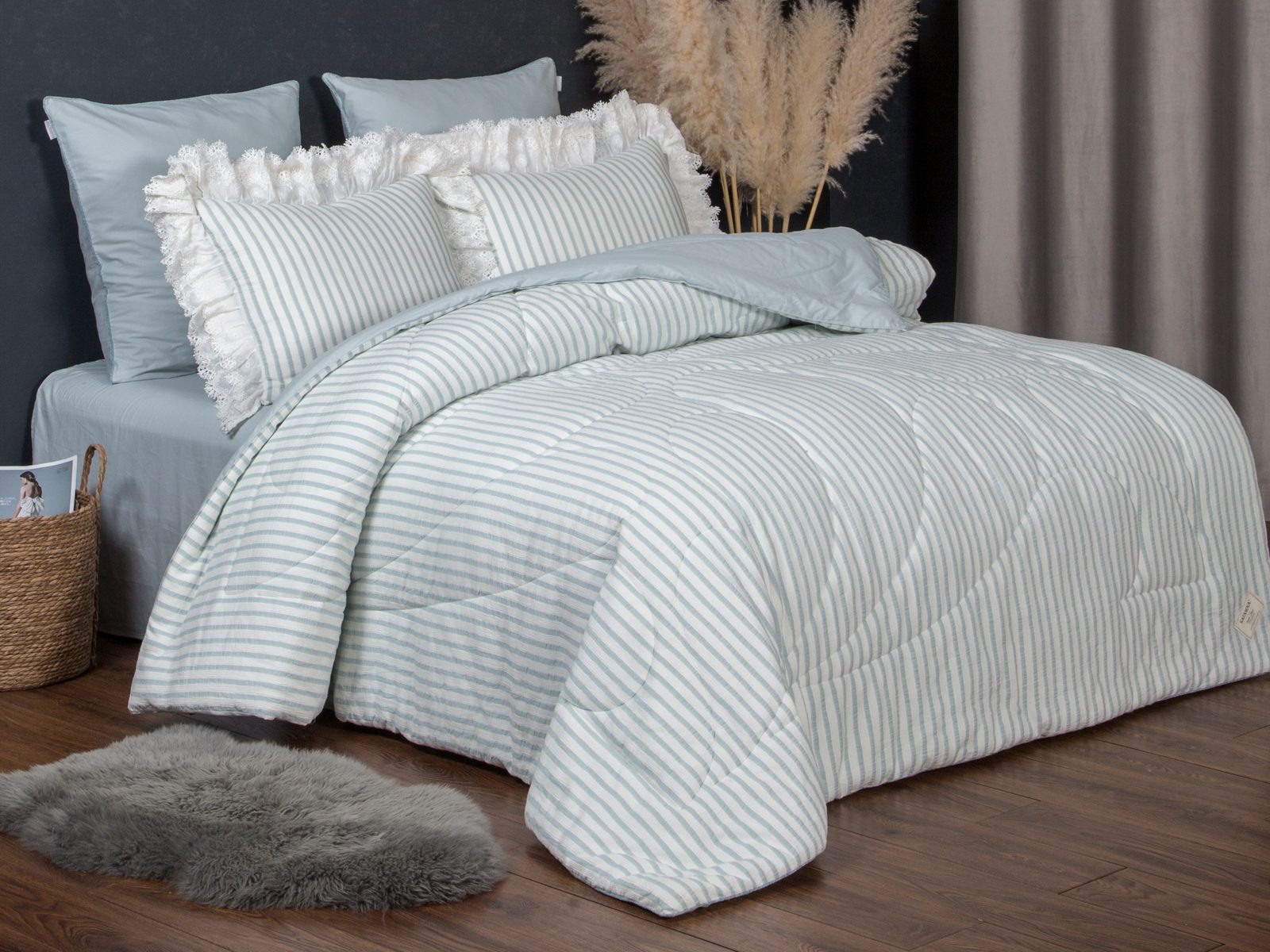 Stripe Muslin Голубое серебро