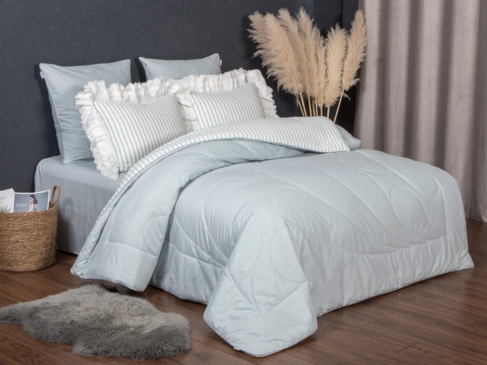 Stripe Muslin Голубое серебро