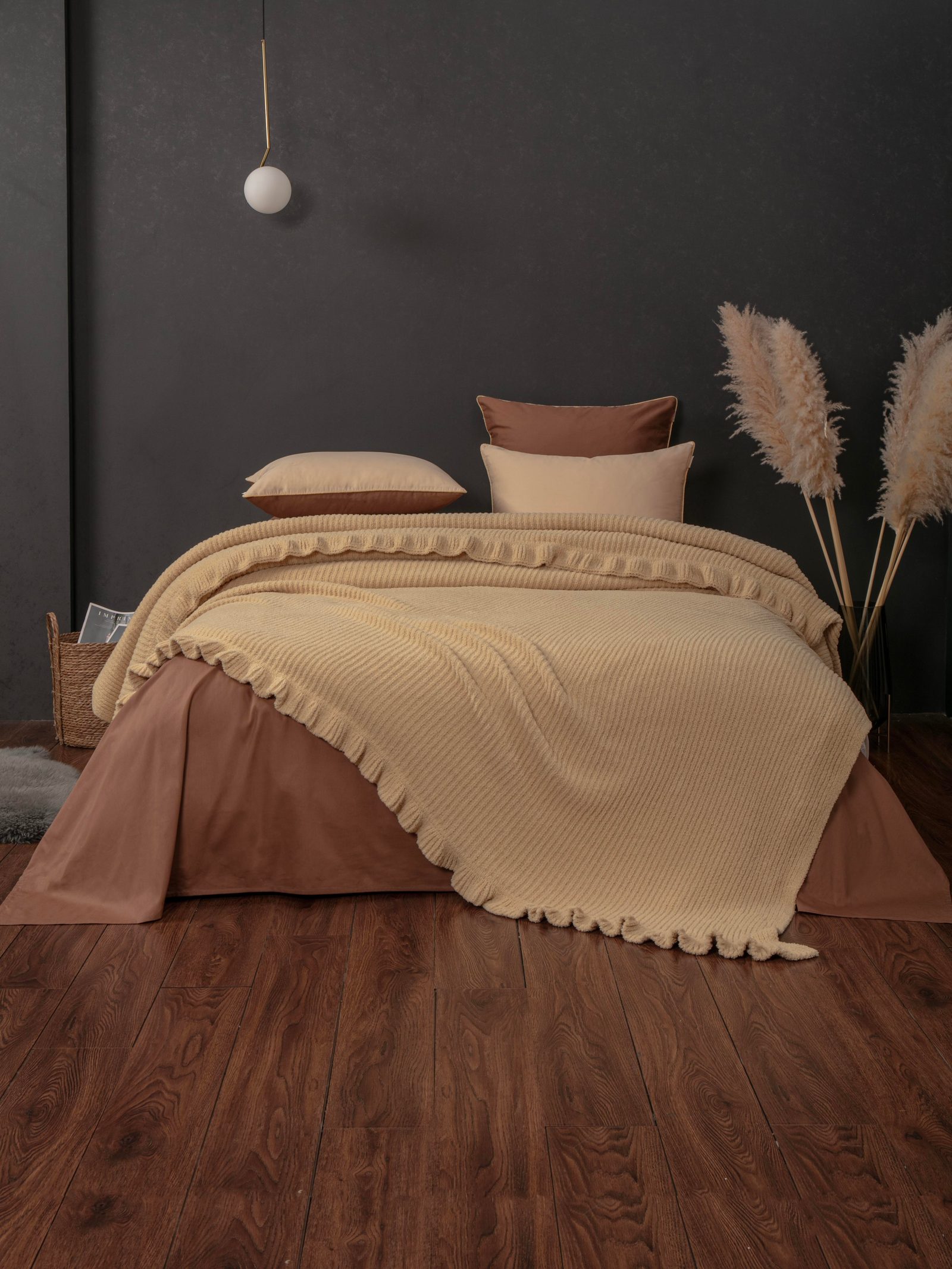 Primavera Ruffle (медовый трюфель) комплект с покрывалом