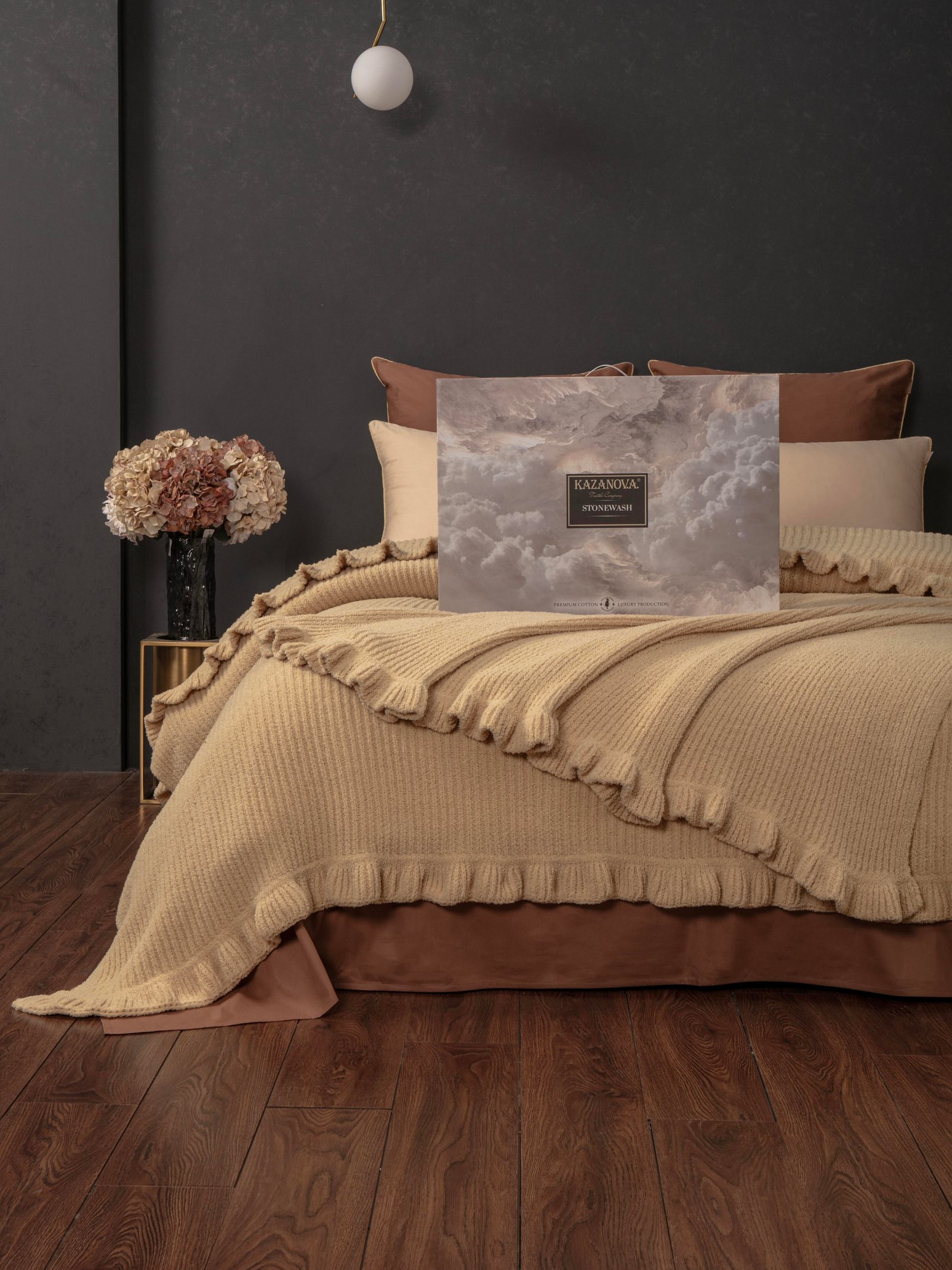Primavera Ruffle (медовый трюфель) комплект с покрывалом