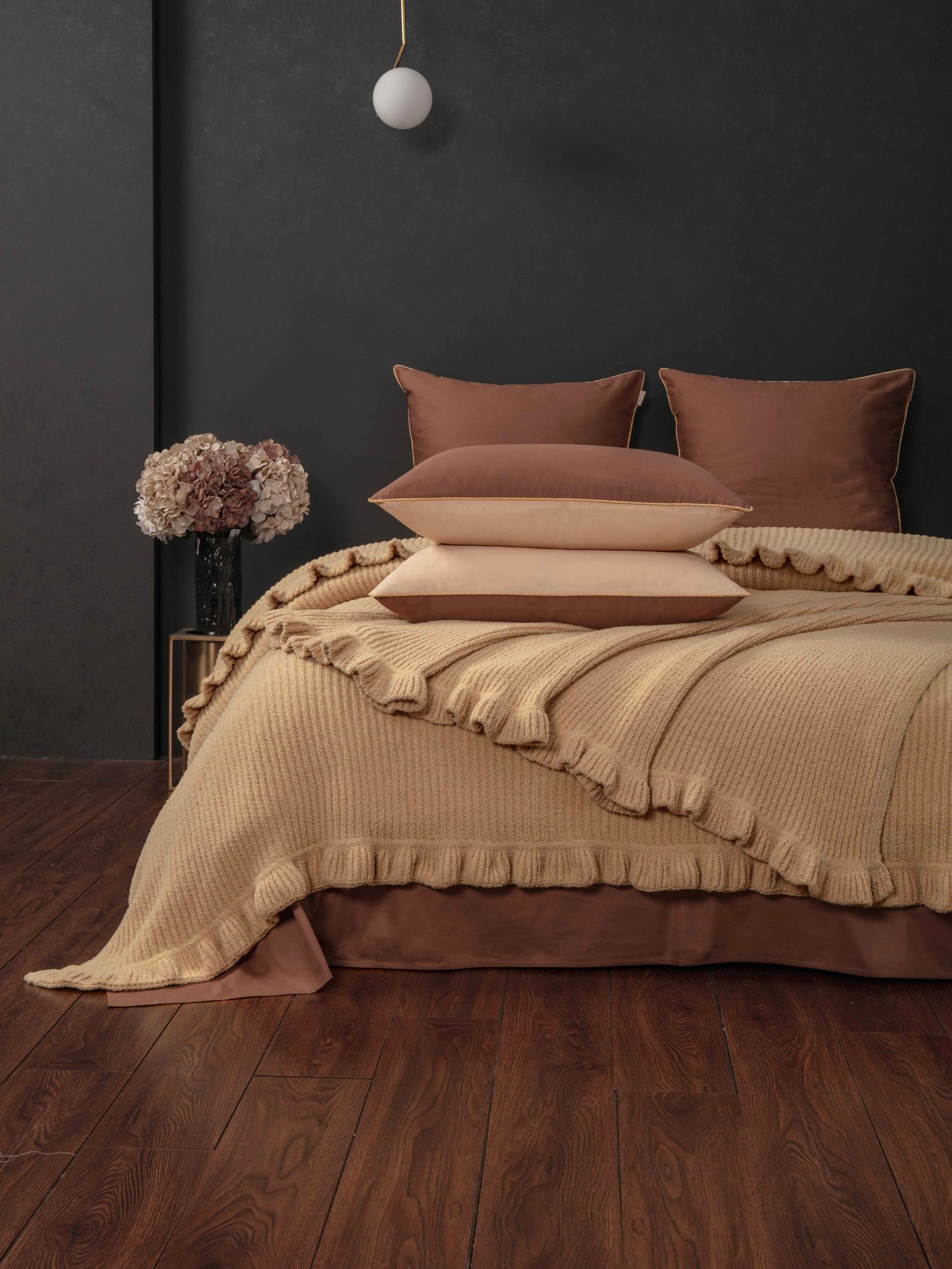 Primavera Ruffle (медовый трюфель) комплект с покрывалом