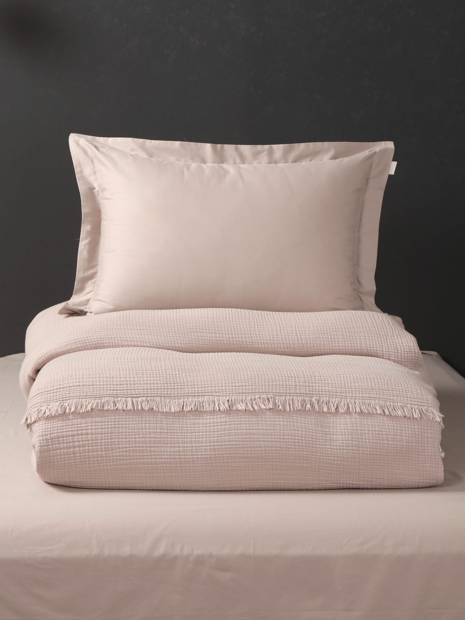 Stonewash Muslin (латте) комплект с покрывалом