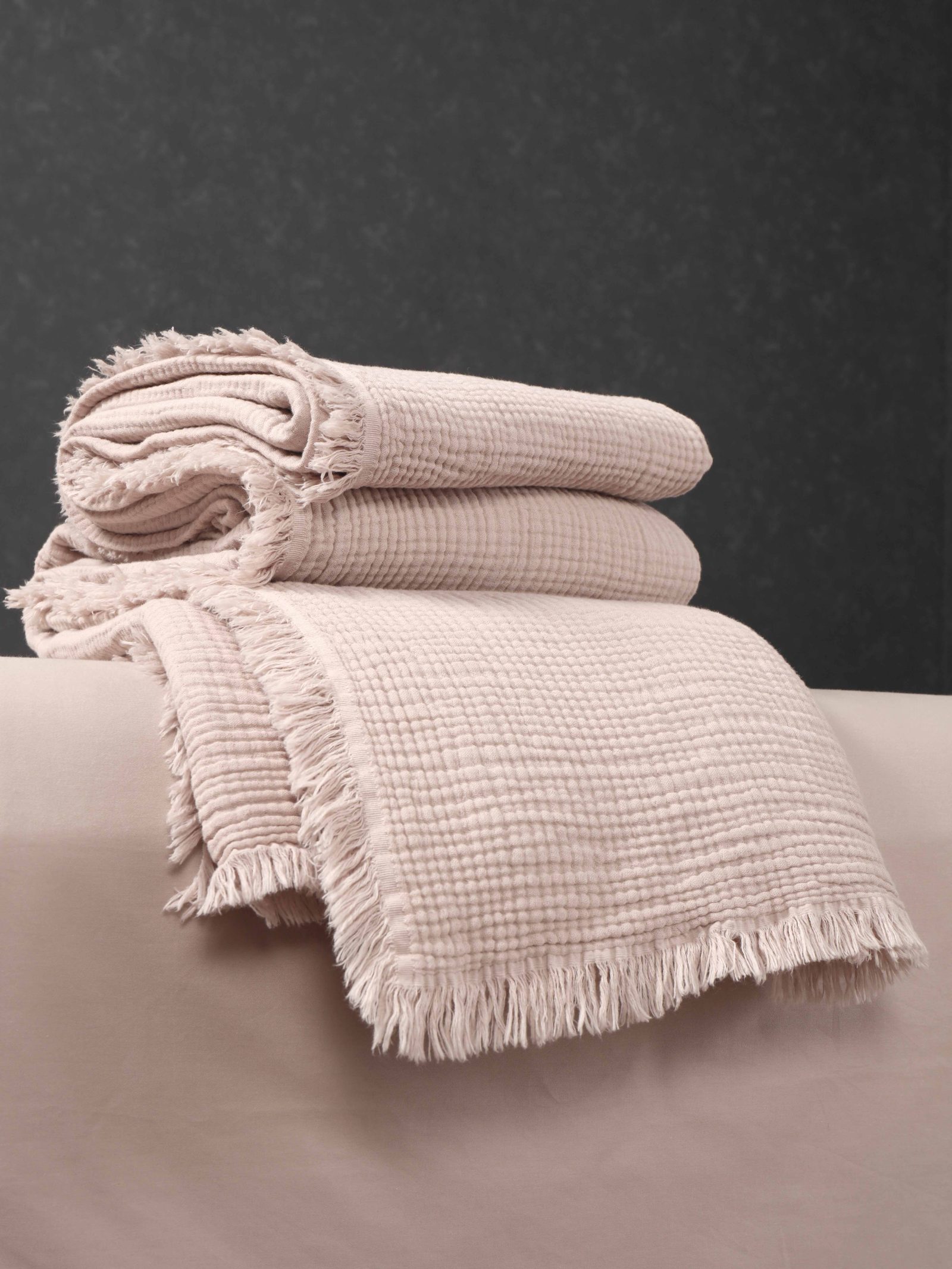 Stonewash Muslin (латте) комплект с покрывалом