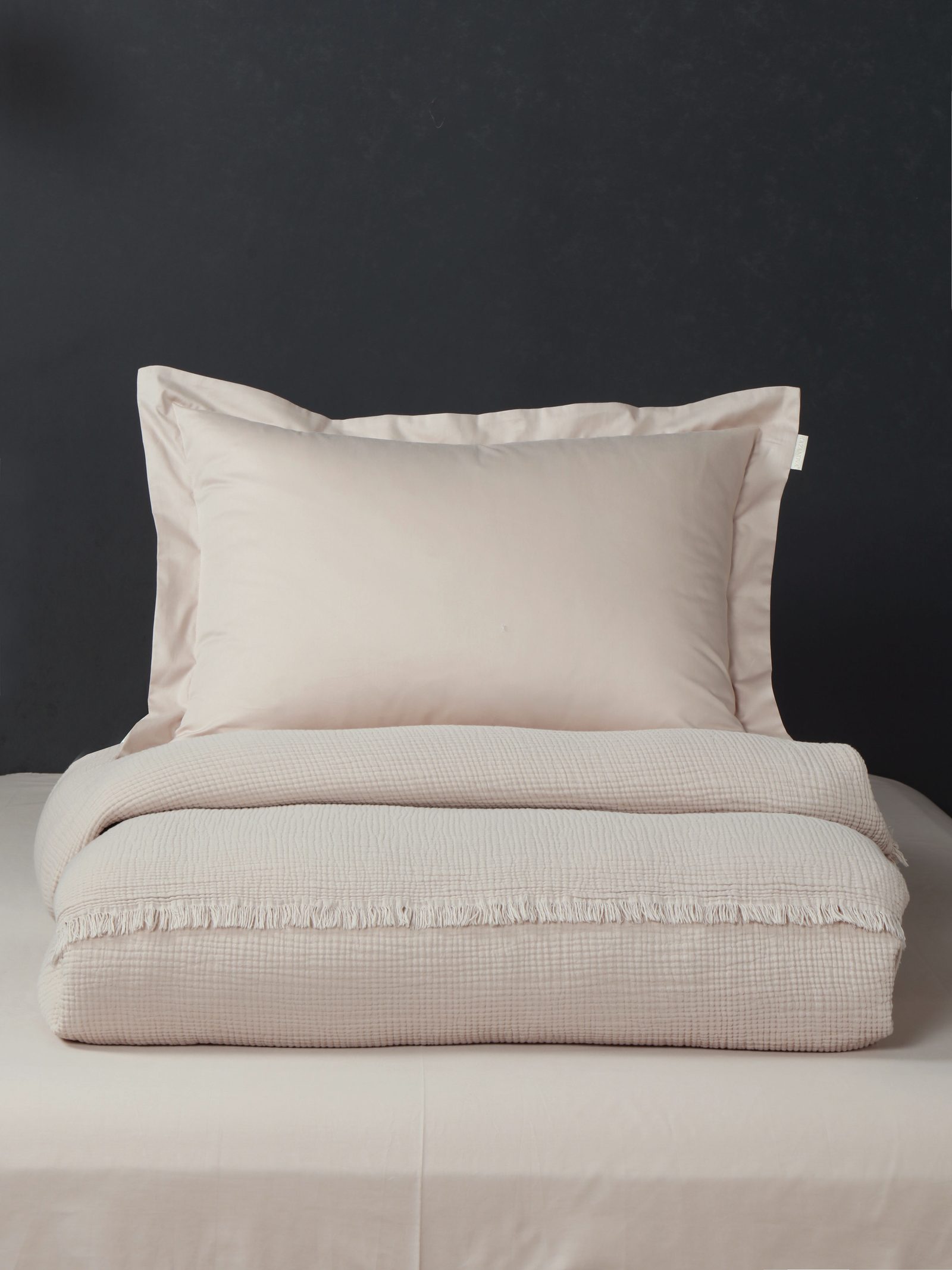 Stonewash Muslin (кремовый) комплект с покрывалом